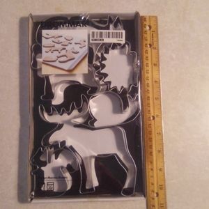 BRAND NEW IKEA DROMMAR METAL COOKIE CUTTERS SET OF 6 FOREST ANIMALS WILDLIFE